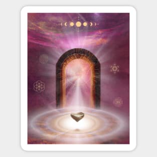 Gateway to the Mystical Spirit Realm Sticker